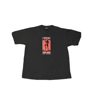 Vintage‎ I Support Single Moms T Shirt Las Vegas Strippers Rare Y2K